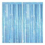 G2PLUS Blue Holographic Foil Curtain 1m X 2.5m (2pcs)