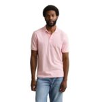 GANT Mens 2 Tone Ss Polo Polo Shirt, Pink – Size M