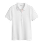 GANT Wo/Mens Slim Contrast Color Ss Pique Polo Shirt, White, Size XXL