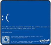GITGUD BSOD Gaming Mouse Mat – Free C&C