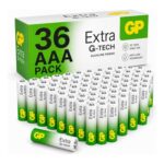 GP Extra AAA Batteries, Bulk Pack 36, 1.5V Alkaline, Anti-Leak – £11.96 S&S