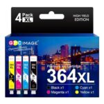 GPC Image 364XL Ink Cartridges for HP 364 4-Pack
