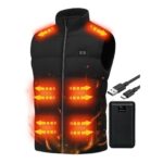 GRUYWC USB Heated Vest, Unisex, 15 Zones, 16000mAh Battery