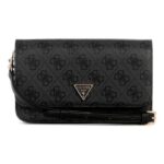 GUESS Noelle II Crossbody Flap Organizer, Coal Logo, One Size