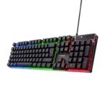 GXTrust Azor Gaming Keyboard with LED Lighting Qwerty UK Layout, Black