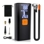GarageRock Tyre Inflator, 150 PSI, Cordless, LCD Gauge, 20000mAh, Black