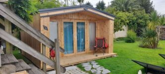 Garden Log Cabin PIA S (34 mm Cladding), 5×5 m (16×16), 25 m²