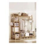 Garment Rack 7 Tier Storage Shelf Coat Clothes Hanging Rack