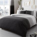 Gaveno Cavailia Luxury URBAN OMBRE Bed Set with Duvet Cover and Pillow Case, Polyester-Cotton, Grey, Double,11149378