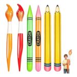 Giant Inflatable Crayons – 6-Piece Set – 68cm