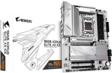 Gigabyte B650 AORUS ELITE AX ICE Motherboard, 1222 VRM, 8000MHz DDR5,1xPCIe5.02xPCIe4.0 M.2, WiFi6E, 2.5GbE, USB3.2Gen2 (Prime Exclusive)
