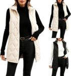 Gilet For Women Uk Quilted Gilet MidLength Bodywarmer Ladies Padded Vest