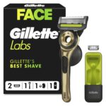 GilletteLabs with Exfoliating Bar, Razor for Men, 1 Handle Plus 2 Blades