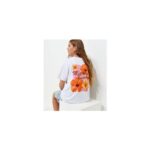 Girls Cotton Miami Beach Print Longline T-Shirt