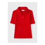 Girls Red Short Sleeve Polo Shirt (7-15yrs) – 9 Yrs