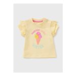 Girls Yellow Little Sister Ice Cream T-Shirt (0-23mths) 0-3 Months
