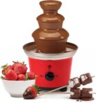 Global Gourmet 3-Tier Chocolate Fountain 500ml for Parties and Entertaining, Chocolate Fondue Centrepiece for Dipping Fruit, Sweets & Treats