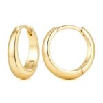 Gold Hoop Earrings for Women, 14K Hypoallergenic, 20mm, Lightweight