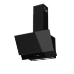 GoodHome AirSensor GHAG60ASBL Black Steel & Glass Angled Cooker Hood