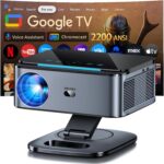Google TV 4K Smart Projector, 2200 ANSI Native 1080