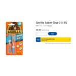 Gorilla Super Glue 2 X 3G (Clubcard Price)