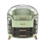 Green Cosmetic & Jewellery Storage Organiser With Drawers