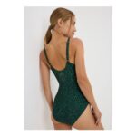 Green Leopard Print Shape Swimsuit