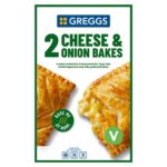 Greggs – 2 Cheese & Onion Bakes 288g / 2 Corned Beef Bakes 290g (online only)