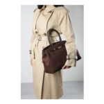 Grelle Belt Lock Detail Tote Bag – Dark Brown