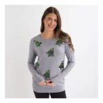 Grey Trees Christmas Jumper – Grey.