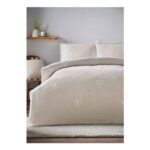 Grey Tufted Heart Duvet Set