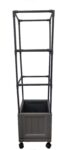 Grow Planter with Frame and Wheels – Black – Free C&C