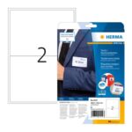HERMA Self-Adhesive Clothing Labels, 40 Blank White