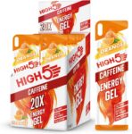 HIGH5 Caffeine Gel Running, Instant Energy & Glucose Shot, Orange, 20 x 40g