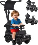 HOMCOM 3 in 1 Kids Children Ride on Push Car G350 Licensed Walker Black