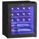 HOMCOM 42L Wine Cooler 16 Bottles 5-18 Freestanding Wine Fridge Black Energy Class G w/Voucher – Sold/Shipped by r Aosom MHSTAR UK