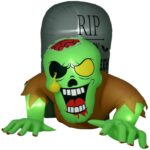HOMCOM 5FT Halloween Inflatables Ghost and Tombstone Build-in LED Lights – Sold & Shipped by Aosom MHSTAR UK