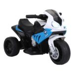 HOMCOM 6V Electric Kids Motorbike BMW S1000RR Licensed, 3-Wheel Blue