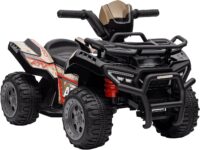 HOMCOM 6V Kids Electric Ride on Car Toddlers Quad Bike 18-36 Months Black