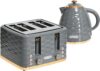 HOMCOM Kettle and Toaster Sets 3000W 1.7L Kettle & 4 Slice Toaster Grey