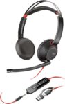 HP Poly Blackwire 5220 Wired Headset (USB-C/USB-A/3.5mm)