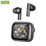 HTC NE40 Wireless Earbuds Bluetooth 6.0 Earphones LED Display, High Fidelity Waterproof Wireless Earphones Grey (Joyplus Members)