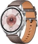 HUAWEI WATCH GT 6 GPS 46mm Smart Watch, 1.47AMOLED Touchscreen, 21 days battery, Cycling,100 Sports Mode, Grey Leather With PAW Code