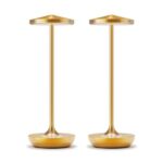 HYMZP Rechargeable LED Table Lamp, 3 Color Modes, Adjustable Brightness