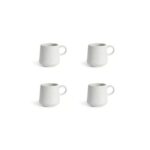 Habitat Addison Set of 4 Speckled Mugs – White