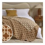 Habitat Chain Geo Woven Throw – Brown – 125x150cm