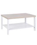 Hadwell Matt White Oak Effect Coffee Table (H)45cm (W)55cm