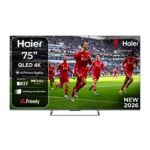 Haier 75 QLED S90GUF Smart TV with Fire TV, Freely, Sound by KEF, Dolby Atmos, MEMC, Gaming Accelerator, Bluetooth, HDMI 2.1 With Voucher