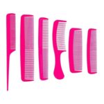 Hair Comb Set 6 Pieces – Pink Or Black