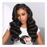 Half Wig Human Hair 200 Density 3-in-1 Wear-and-Go Glueless Wig